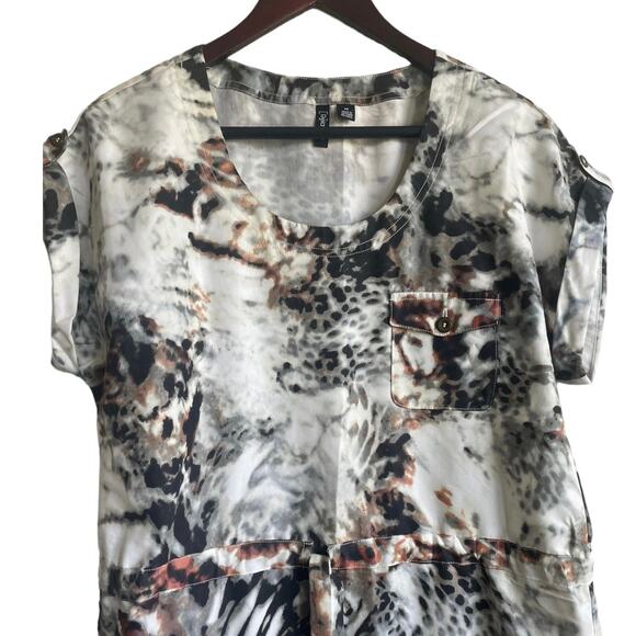 Relativity Dress Women M Muted Abstract Animal Print Whimsigoth‎ Retro Y2K NEW - Picture 11 of 12
